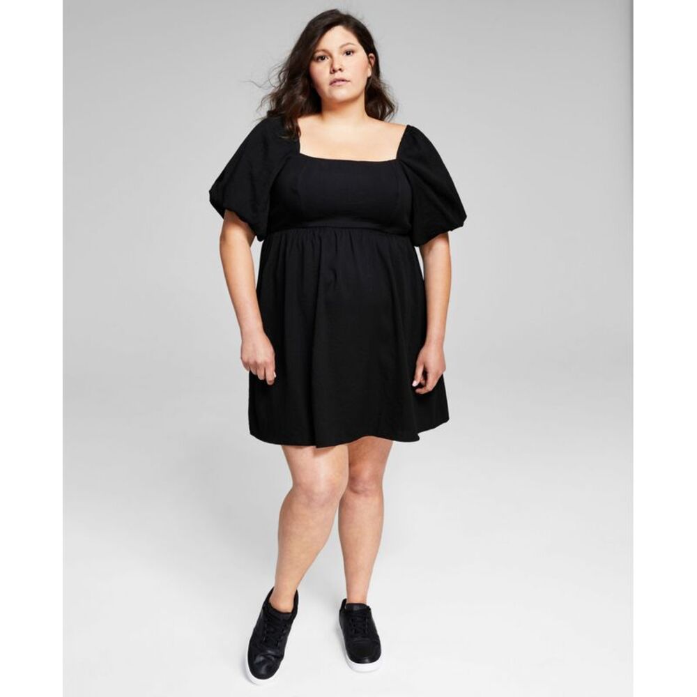 And Now This Now This Trendy Plus Size Babydoll Dress